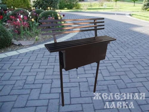 Скамейка парковая металлическая тип-3 - купить в Санкт-Петербурге